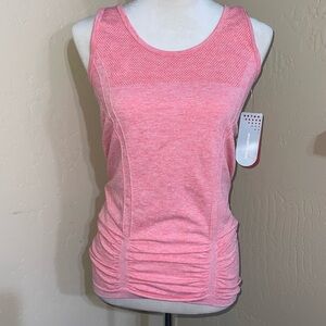 Exertek Womens Athletic Tank Top Large Vivid Coral Racerback NWT
